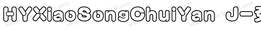 HYXiaoSongChuiYan J字体转换